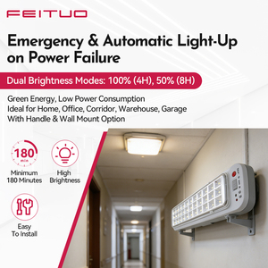 Señal de Salida LED Recargable OEM de Fábrica, Luz de Emergencia Portátil de ABS para Cortes de Energía y Apagones - Product Image 2