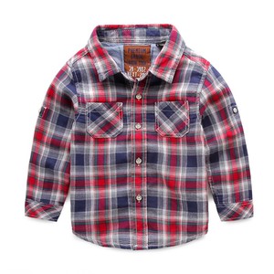 Enfants Automne Boutique Vêtements Garçon À Manches Longues Plaid Casual School Wear Chemise Stocklot - Product Image 1