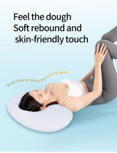 Moon <b>Shape</b> Memory Foam <b>Pillow</b> for Couples Woven Technics Anti-Pressure Hand <b>Pillow</b> Neck Pain Relief Comfortable Sleeping - Product Image 5