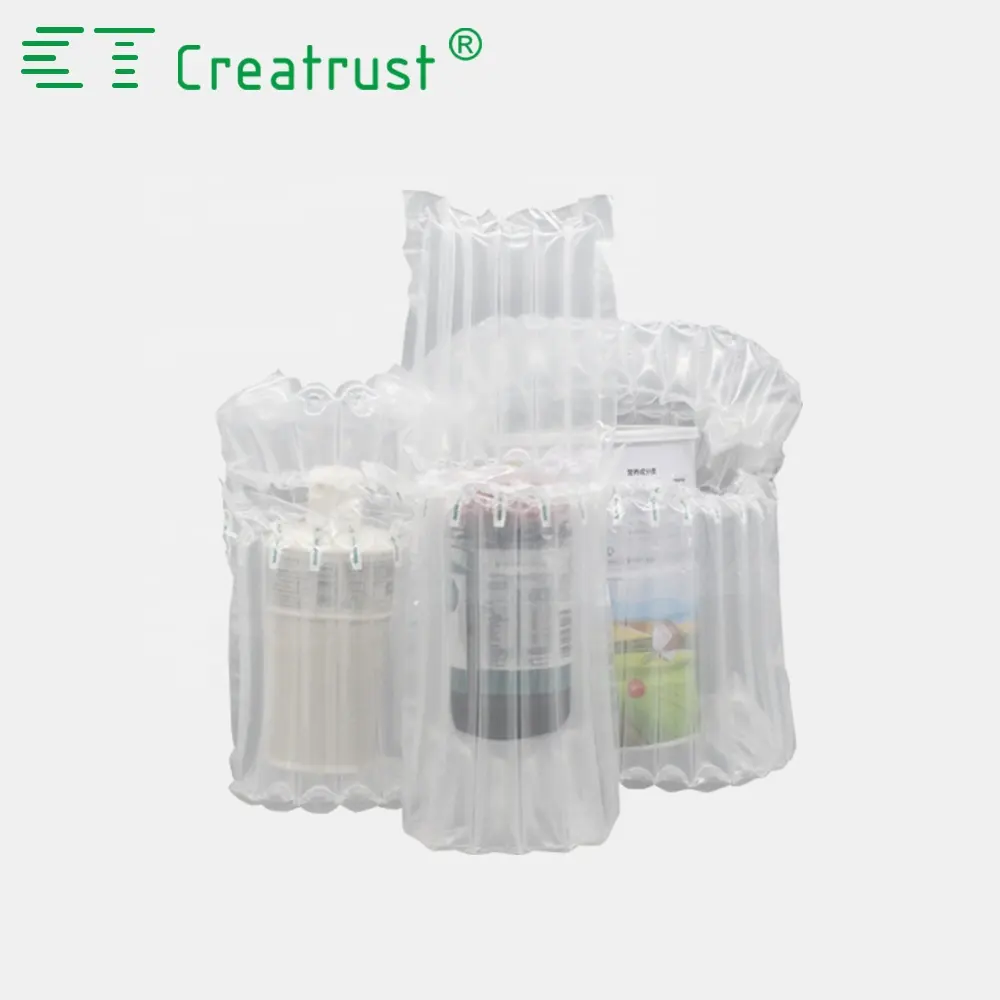 Bolsa de columna de aire, paquete protector, paquete inflable, bolsa de burbujas para portátil, Material de embalaje de vino