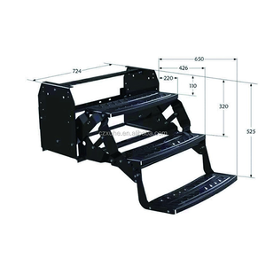 <span class=keywords><strong>Marchepied</strong></span> en aluminium léger antidérapant, solution d'entrée durable pour <span class=keywords><strong>camping</strong></span>-cars et caravanes - Product Image 2