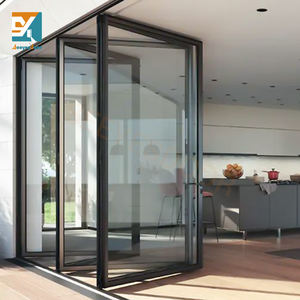 Seeyesdoor <span class=keywords><strong>Porte</strong></span> pliante extérieure résistante aux ouragans <span class=keywords><strong>Porte</strong></span> pliante en accordéon <span class=keywords><strong>Porte</strong></span> en verre pliante Patio en aluminium Portes pliantes - Product Image 6