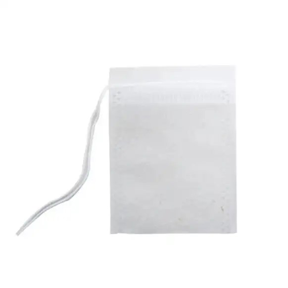 Filtro per sigillo curativo infusore per tè bustina di tè vuota in cotone filtro usa e getta bustina di carta per tè con corde di tiraggio