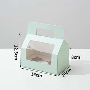 SunShine Wholesale Unique <b>Cupcake</b> Paper <b>Box</b> With Paper Packaging <b>Box</b> With Handle and Clear Window - Product Image 6