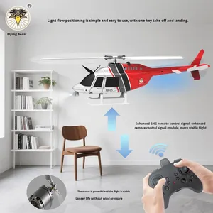 6CH 전동 2.4G 1/33 RC 플라이바리스 모델 헬리콥터 6축 자이로 기압계 고도 설정 초보자용 무선 조종 장난감 1080p - Product Image 4