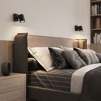 Applique murale à LED pour éclairage de couloir, contrôle tactile, design simple, projecteurs de lecture de chevet pour la maison, le salon, la chambre à coucher et les escaliers.