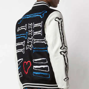 Vestes de baseball universitaires personnalisées pour hommes, fabricant de vestes varsity en laine et cuir respirantes, grandes tailles, sur mesure, pour l'hiver. - Product Image 5