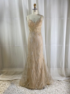 <span class=keywords><strong>Vestido</strong></span> de Noche de Lujo <span class=keywords><strong>Verde</strong></span> Esmeralda con Cuello en V Estilo Sirena, con Cuentas de Cristal, Largo hasta el Suelo, para Banquete Formal o Fiesta - Product Image 6