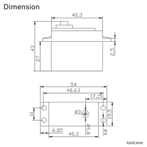MG946R عزم دوران عالي 0 ~ ° ترس توجيه معدني صغير كلاسيكي مع تحكم في الموقع Servomotor RC طائرة سيارة - Product Image 6