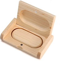 Flash Drive USB Kayu Custom dengan Logo Terukir Gratis 8GB-128GB