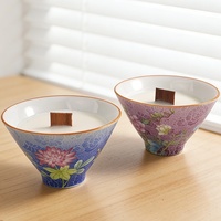 Diffuseur de bougie en émail style palais, porte-bougie en cire mélangée parfumée, cadeau souvenir artistique chinois ancien pour festival