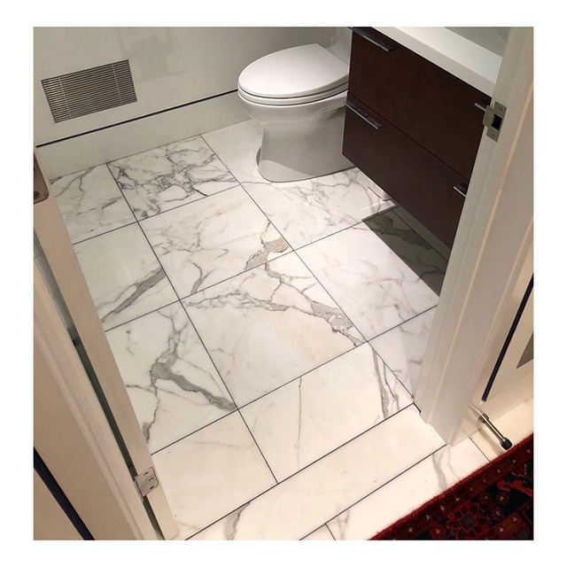 Calacatta Natural White Marble Thin Size 30x30 Floor Tiles and Marble