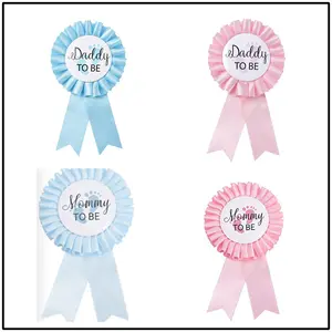 Prezzo di fabbrica di vendita caldo di alta qualità neonato uso spilla rosetta bottone Pin badge ribbon