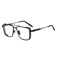 Nouvelle monture de lunettes de vue pour femme, style vintage, à monture complète, double pont évidé ; Monture large rétro, haute précision, haute puissance