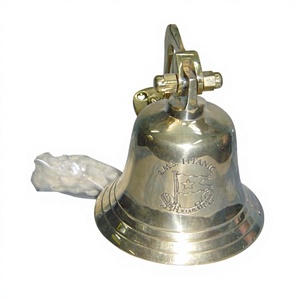 Campana de barco de latón, suministro de modelo DI, campanas Titanic, hogar y jardín, decorativas, campanas colgantes de pared de latón brillante, buenas ofertas - Product Image 1