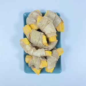 Snacks Naturales para Mascotas de Pato Liofilizado Envueltos en Calabaza, Snacks Saludables para el Intestino para Perros y Gatos, Compra al por Mayor - Product Image 4