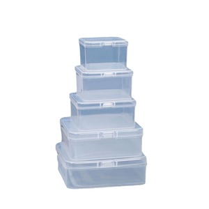 Square Transparent Plastic Storage <b>Box</b> <b>Small</b> Size Covered Jewelry Desktop Organizer Container For Earplugs Spare Parts Fishing - Product Image 5