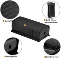 Portacargador Táctico Individual, Portacargador MOLLE de Liberación Rápida para Cargadores de 9mm / .40cal / 45ACP de Doble Fila