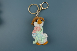 Porte-clés Pendentif Jouet en Peluche Animal Tricoté Amigurumi en Fil, Mini Bouquet de Canards au Crochet Fait Main, Style Dessin Animé Mignon, Breloque de Sac - Product Image 6