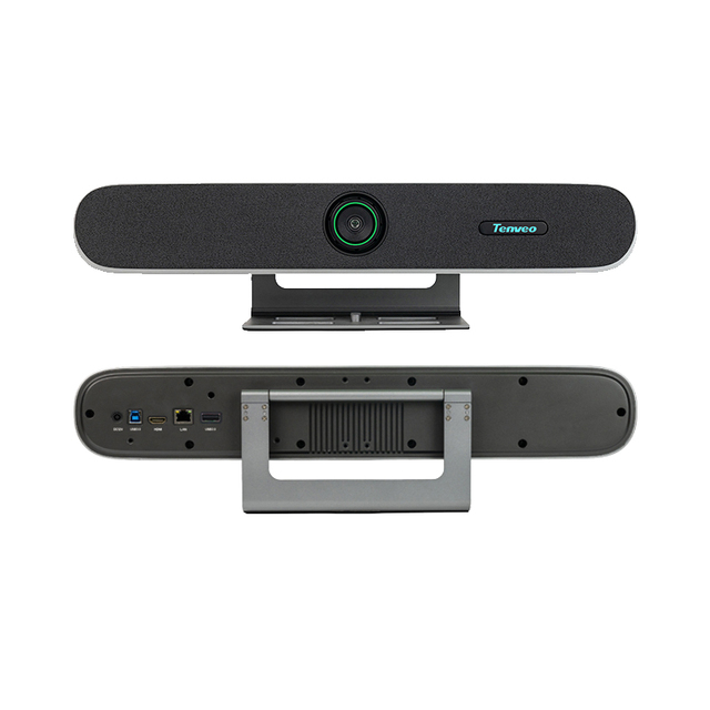 TENVEO PC Sound bar Audio and Video Integrated Conference Camera AI Auto-tracking Wide Angle 4K Video Soundbar