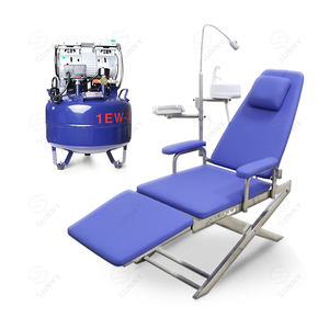 Sillón Dental Eléctrico Plegable Portátil, Construcción de Metal y Plástico para Clínicas - Product Image 1