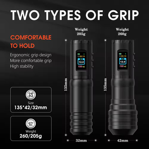 Machine à tatouer sans fil professionnelle Ambition Flash 2400mAh avec <span class=keywords><strong>moteur</strong></span> sans noyau, course de 3,5 mm et poignée de 32 mm/42 mm pour l'art corporel - Product Image 6