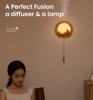 Diffuseur mural à lumière nocturne à vente chaude 2023, humidificateur à brume fraîche, diffuseur d'arômes ultrasonique de 150 ml pour chambre à coucher, salon
