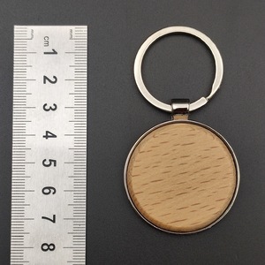 Bằng gỗ Key Fob biểu tượng tùy chỉnh in ấn gỗ da độc quyền Logo <span class=keywords><strong>Keychain</strong></span> - Product Image 2