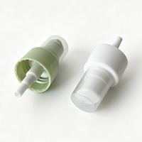 Pompe à lotion en plastique brillant anti-déversement et anti-fuite 24/410, couleur personnalisée, avec capuchon anti-poussière transparent à visser pour flacon