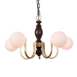 Custom French Living Room Chandelier Master <b>Light</b> American Vintage Bedroom <b>Dining</b> Room <b>Light</b> Full Copper Glass <b>Light</b> Fixture - Product Image 5