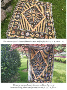 La Stella/Luna di Tiro Coperta Da Picnic A Buon Mercato All'ingrosso Rimessa Laterale Coperta con nappe - Product Image 2