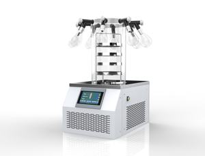 Lyophilisateur de laboratoire de paillasse-55c plateau d'arrêt collecteur presse supérieure lyophilisateur sous vide flacons <span class=keywords><strong>chambre</strong></span> pour peptides - Product Image 4