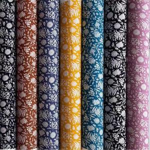 Patrón personalizado tejido señoras ropa tela 45S 100 rayón viscosa suave 100% <span class=keywords><strong>material</strong></span> impreso para vestidos - Product Image 2