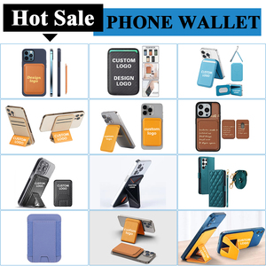 Magnetic Mobile Phone Accessories PU Leather ID Card <strong>Holder</strong> for <strong>iPhone</strong> 16 15 14 Pro Max Magnet Wallet Custom logo - Product Image 3