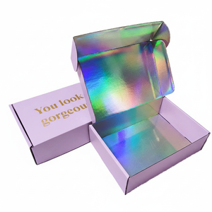Scatole Regalo Personalizzate <span class=keywords><strong>a</strong></span> Forma di Aeroplano in Cartone Ondulato Nero e Rosa con Carta Velina/da Imballaggio e Biglietti di Ringraziamento - Product Image 2