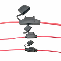 Porte-fusible miniature pour voiture 16AWG 300mm avec fusibles 3A 5A 10A 15A, étanche, type lame automobile