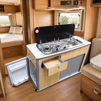 Kit d'armoires de conversion légères en aluminium alvéolé pour camping-car, rangement modulaire, installation facile, taille personnalisée