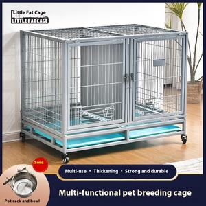 Cage pour chien domestique petite à moyenne cage d'élevage de chat pliable à deux couches pour <span class=keywords><strong>Labrador</strong></span> et autres races - Product Image 3