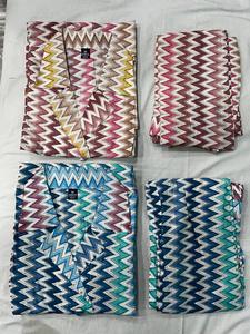 Venta al por mayor de suministro de fábrica estampado de seda con papel de aluminio hermoso juego de cordones con trabajo hecho a mano en el cuello de proveedor indio - Product Image 3