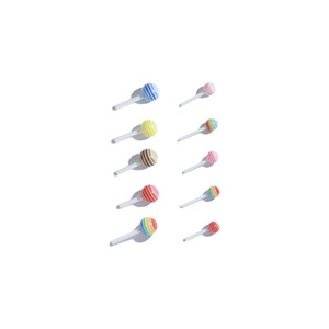 50 pièces de breloques tendance esthétique Y2K pour décoration de nail art, en résine, motifs mini dessin animé, carreaux et sucettes, pour DIY fait main - Product Image 6