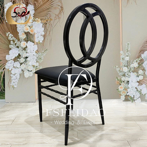 เก้าอี้จัดเลี้ยงอาหารกรอบอลูมิเนียมทรงกลมด้านหลังทันสมัย - Product Image 6