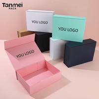 Boîte cadeau magnétique de luxe personnalisée, boîte en carton pliable de haute qualité avec logo imprimé