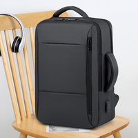 Sac à dos pour ordinateur portable unisexe en polyester noir/gris de haute qualité TIN DUC, motif chêne mousseux urbain, avec fermeture éclair, housse personnalisée durable pour