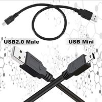 0.35M 0.5M 1M 1.5M 2M 3M 5M 480Mbps USB 2.0 Type a Mâle à 5Pin Mini USB Mini B Mini-B Mâle Câble de chargement de données