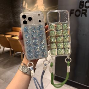 Coque <span class=keywords><strong>de</strong></span> <span class=keywords><strong>protection</strong></span> pour <span class=keywords><strong>iPhone</strong></span> 17 Pro, motif bloc <span class=keywords><strong>de</strong></span> <span class=keywords><strong>glace</strong></span> teinté, avec cordon <span class=keywords><strong>de</strong></span> suspension et finition poudre libre, compatible avec Apple 17 Air - Product Image 6