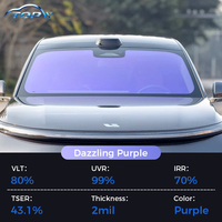 Película para Ventanas Camaleón TopW, Resistente al Calor, Tinte Camaleón HD, 99% de Protección UVR, Muestras Gratis