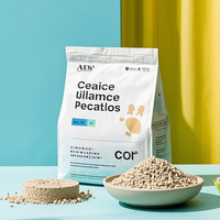 Pochette à fond plat imprimée personnalisée pour la nourriture pour chats refermable de qualité alimentaire étanche à l'humidité emballage de nourriture pour animaux de compagnie