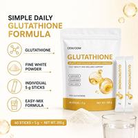 Poudre de L-Glutathion en bâtonnets, marque privée OEM, 40 bâtonnets pour l'éclat quotidien et la santé cellulaire, complément nutritionnel