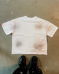 Vintage Graphic T Shirt Men Streetwear Oversized High Quality Cotton <b>Tee</b> Hip Hop Distressed Print <b>White</b> T-shirt - Product Image 2
