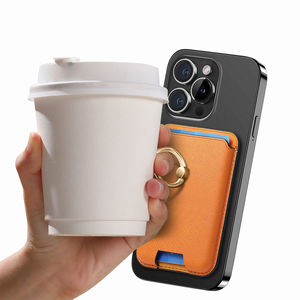 Funda Protectora para Teléfono con Anillo y Tarjetero para iPhone 16/17 Pro/15 Plus/14 Pro/13 Promax/12 Pro/11/8 Plus, Material PU - Product Image 5